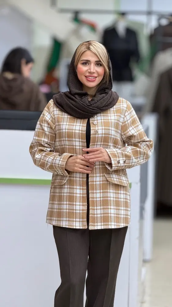 کت چهارخونه پاییزی